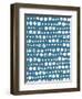 Mark Making Tile Pattern II Light Blue Crop-Moira Hershey-Framed Art Print