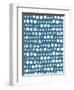 Mark Making Tile Pattern II Light Blue Crop-Moira Hershey-Framed Art Print