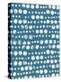 Mark Making Tile Pattern II Light Blue Crop-Moira Hershey-Stretched Canvas