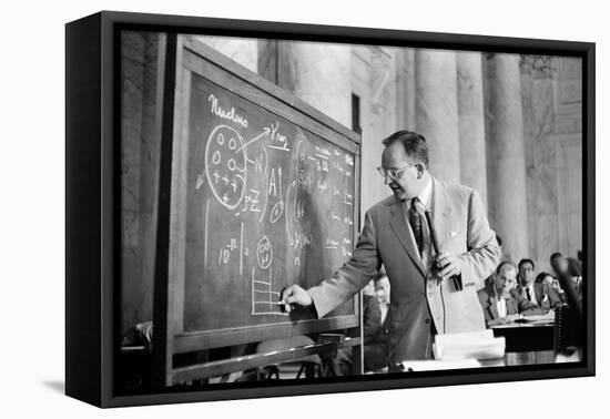 Mark Mills, American Nuclear Physicist-Science Source-Framed Stretched Canvas