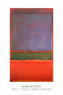 No. 6 (Violet, Green and Red), 1951 by Mark Rothko