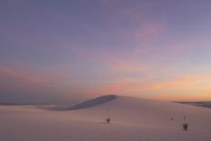 View of gypsum dunes at sunset, White Sands National Monument, New Mexico, USA-Mark Sisson-Photographic Print