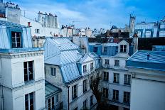 Paris Neighborhood Skyline-Mark Skalny-Framed Stretched Canvas