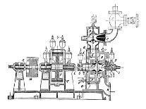 Three-cylinder Compound Steam Locomotive-Mark Sykes-Stretched Canvas