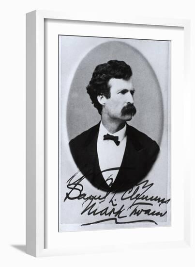 Mark Twain, American Author and Humorist-Science Source-Framed Giclee Print