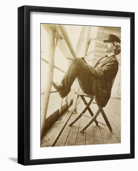 Mark Twain, American Author and Humorist-Science Source-Framed Giclee Print