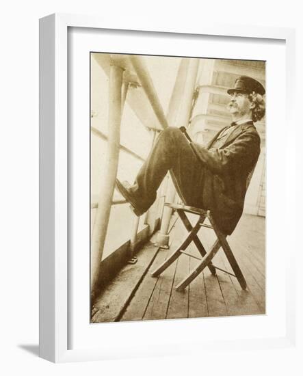 Mark Twain, American Author and Humorist-Science Source-Framed Giclee Print