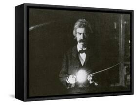 Mark Twain, American Author and Humorist-Science Source-Framed Stretched Canvas