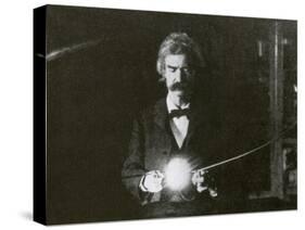 Mark Twain, American Author and Humorist-Science Source-Stretched Canvas