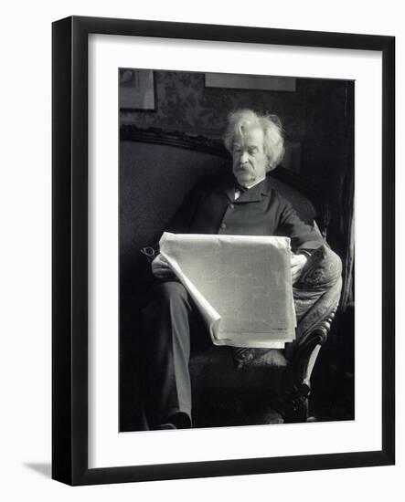 Mark Twain, American Author and Humorist-Science Source-Framed Giclee Print