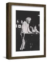 Mark Twain, American author, playing pool, c1900s(?)-Unknown-Framed Photographic Print