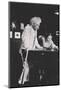 Mark Twain, American author, playing pool, c1900s(?)-Unknown-Mounted Photographic Print
