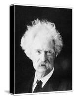 Mark Twain, American Novelist, in His Later Years, C1890S-MATHEW B BRADY-Stretched Canvas