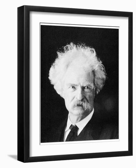 Mark Twain, American Novelist, in His Later Years, C1890S-MATHEW B BRADY-Framed Giclee Print