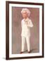 Mark Twain American Writer Born: Samuel Langhorne Clemens Pictured in a White Suit-Spy (Leslie M. Ward)-Framed Photographic Print