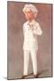 Mark Twain American Writer Born: Samuel Langhorne Clemens Pictured in a White Suit-Spy (Leslie M. Ward)-Mounted Photographic Print