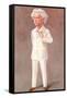 Mark Twain American Writer Born: Samuel Langhorne Clemens Pictured in a White Suit-Spy (Leslie M. Ward)-Framed Stretched Canvas