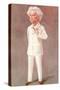 Mark Twain American Writer Born: Samuel Langhorne Clemens Pictured in a White Suit-Spy (Leslie M. Ward)-Stretched Canvas