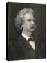 Mark Twain American Writer Creator of Tom Sawyer and Huckleberry Finn-null-Stretched Canvas