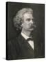 Mark Twain American Writer Creator of Tom Sawyer and Huckleberry Finn-null-Stretched Canvas
