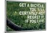 Mark Twain Bicycle Quote Poster-null-Mounted Poster