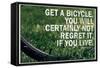 Mark Twain Bicycle Quote Poster-null-Framed Stretched Canvas