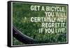 Mark Twain Bicycle Quote Poster-null-Framed Stretched Canvas