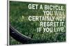 Mark Twain Bicycle Quote Poster-null-Stretched Canvas