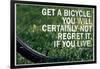 Mark Twain Bicycle Quote Poster-null-Framed Photo