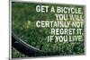 Mark Twain Bicycle Quote Poster-null-Mounted Photo