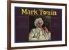 Mark Twain Brand - Tustin, California - Citrus Crate Label-Lantern Press-Framed Art Print