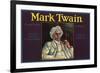 Mark Twain Brand - Tustin, California - Citrus Crate Label-Lantern Press-Framed Art Print