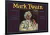 Mark Twain Brand - Tustin, California - Citrus Crate Label-Lantern Press-Framed Art Print