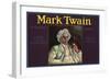 Mark Twain Brand - Tustin, California - Citrus Crate Label-Lantern Press-Framed Art Print