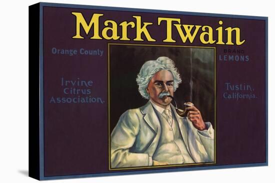 Mark Twain Brand - Tustin, California - Citrus Crate Label-Lantern Press-Stretched Canvas