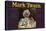 Mark Twain Brand - Tustin, California - Citrus Crate Label-Lantern Press-Stretched Canvas