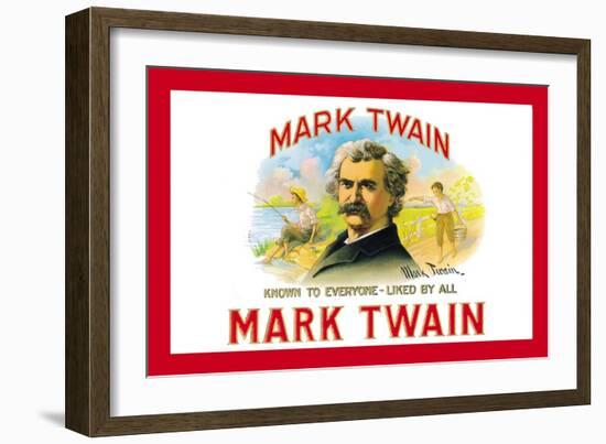 Mark Twain Cigars-null-Framed Art Print