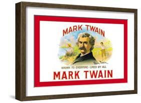 Mark Twain Cigars-null-Framed Art Print