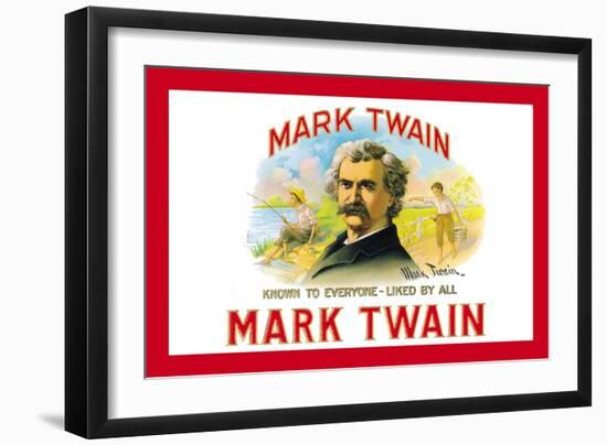 Mark Twain Cigars-null-Framed Art Print