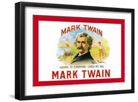 Mark Twain Cigars-null-Framed Art Print