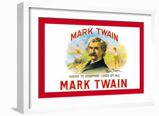 Mark Twain Cigars-null-Framed Art Print