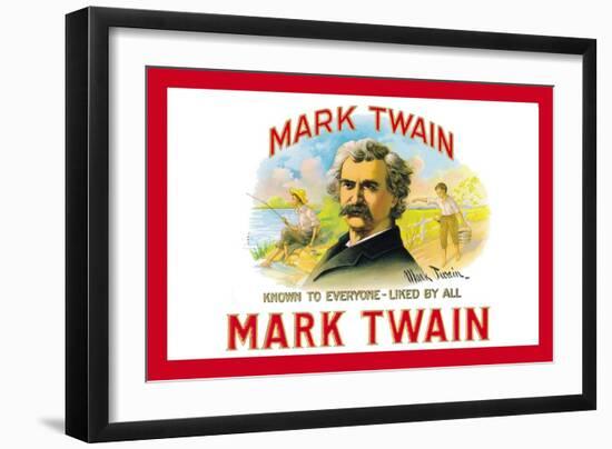 Mark Twain Cigars-null-Framed Art Print