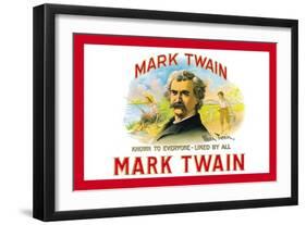 Mark Twain Cigars-null-Framed Art Print