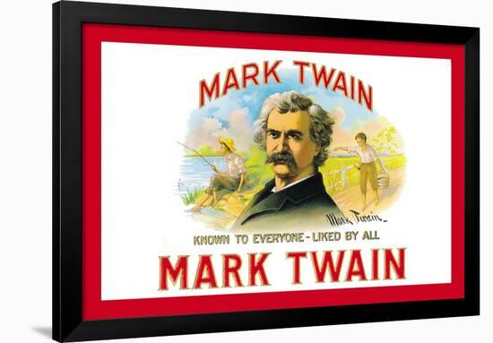 Mark Twain Cigars-null-Framed Art Print