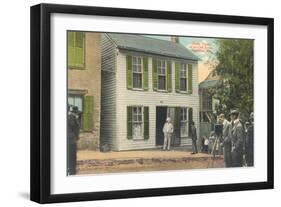 Mark Twain in Hannibal, Missouri-null-Framed Art Print