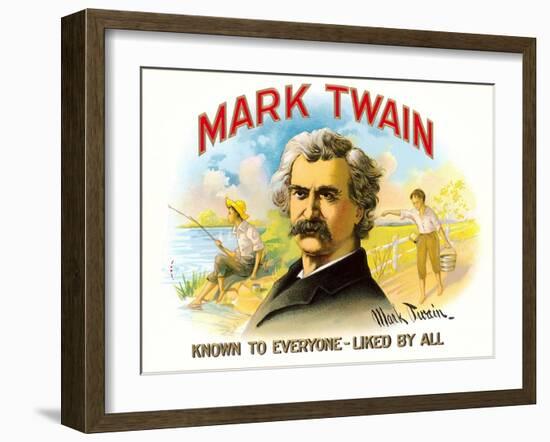 Mark Twain, Liked by All-null-Framed Art Print