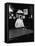 Mark Twain Playing Game of Pool-null-Framed Stretched Canvas