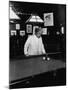 Mark Twain Playing Game of Pool-null-Mounted Premium Photographic Print