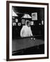 Mark Twain Playing Game of Pool-null-Framed Photographic Print