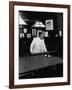 Mark Twain Playing Game of Pool-null-Framed Photographic Print